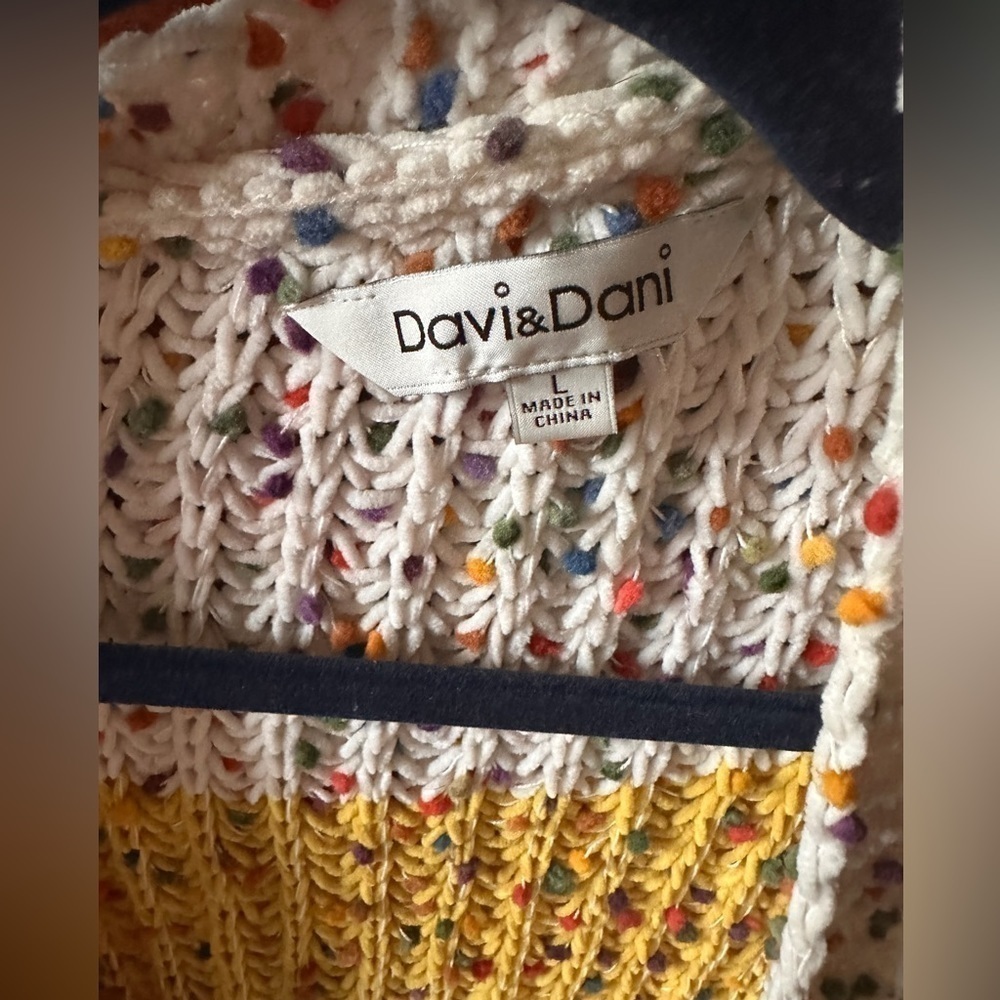 Davi And Dani Size Large Striped Chenille Chunky … - image 5